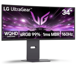 LG 34-inch curved gaming monitor