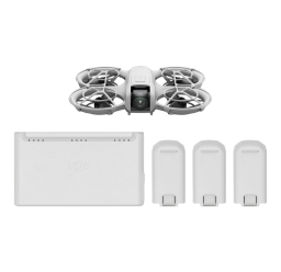 DJI Neo three-battery combo on white background