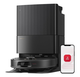 Roborock Qrevo S5V robot vacuum and mop on white background