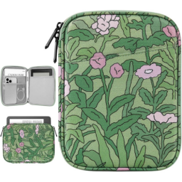 A floral carrying case for an e-readers
