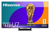 Hisense TV with abstract screensaver