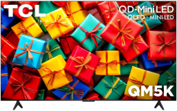 the TCL 65-inch QM5K 4K QD-Mini LED TV