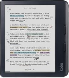 The Kobo Libra Colour on a white background
