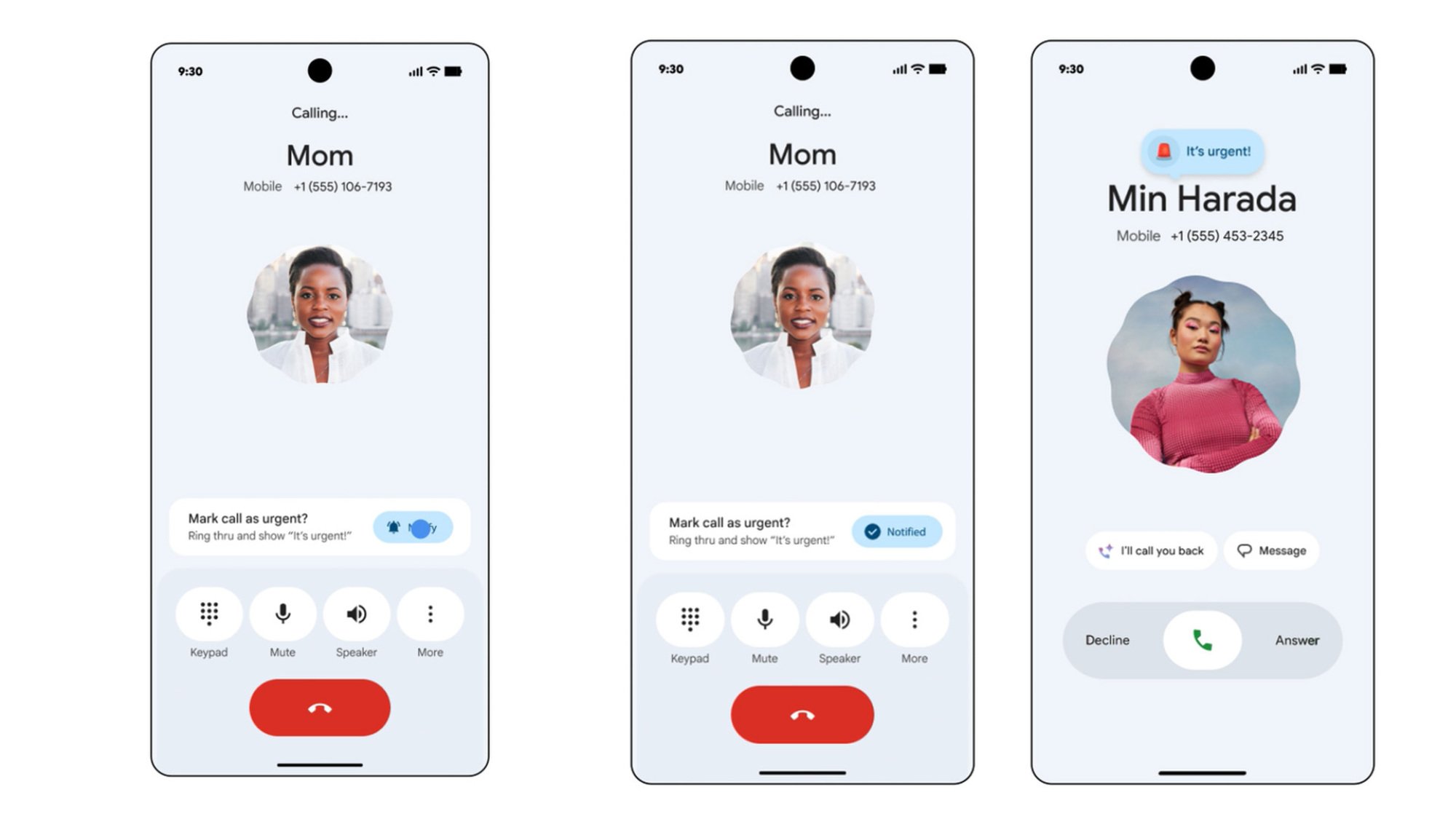 pixel devices showing new urgent call features