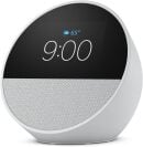 Amazon Echo Spot speaker with 9:00 on screen