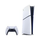playstation 5 slim console against a white background