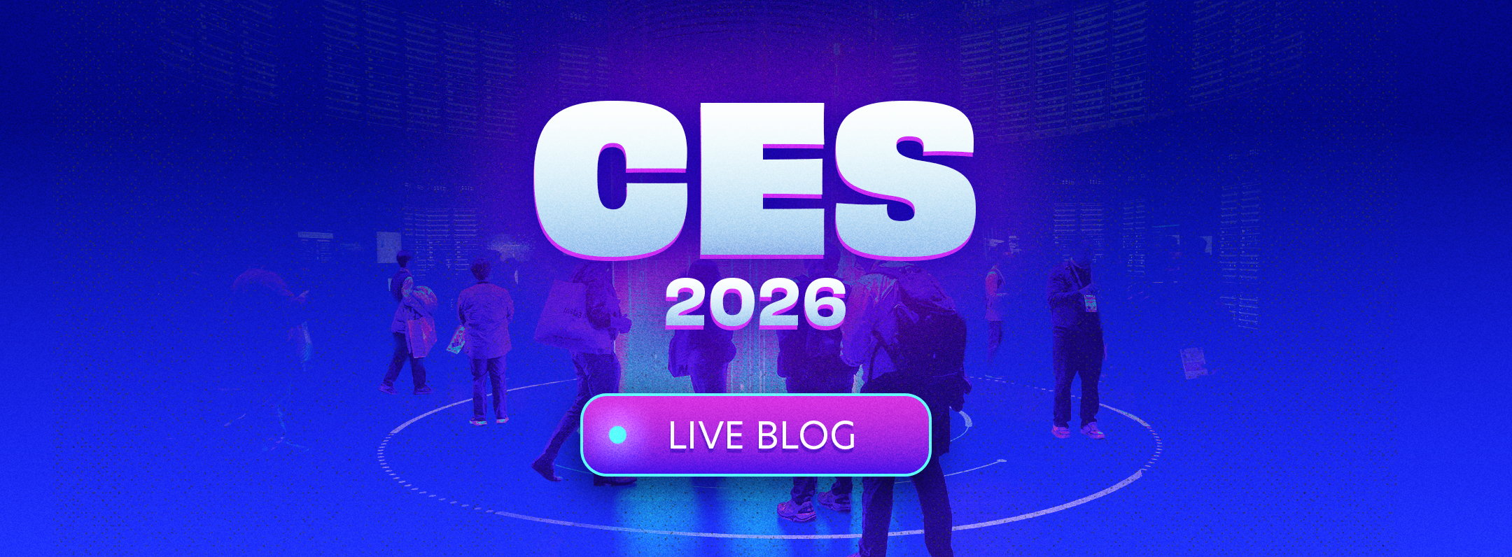 CES 2026 on a blue background.