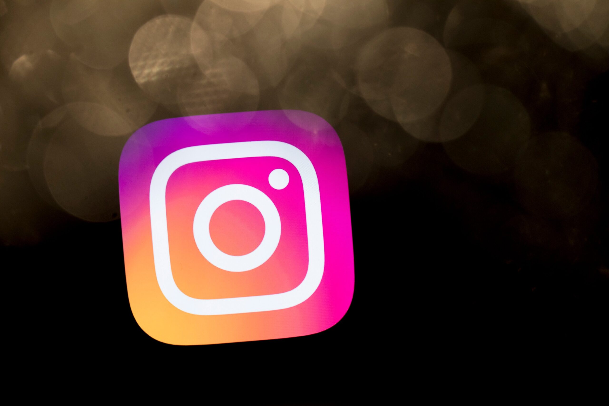 instagram logo against a black background