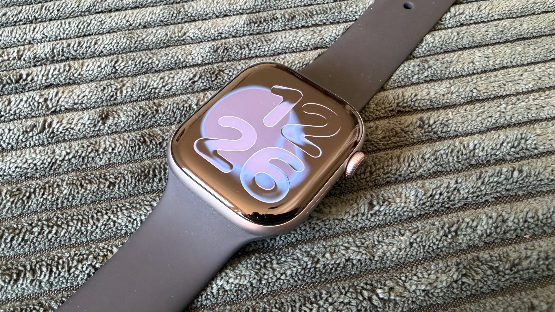 Apple Watch on blanket