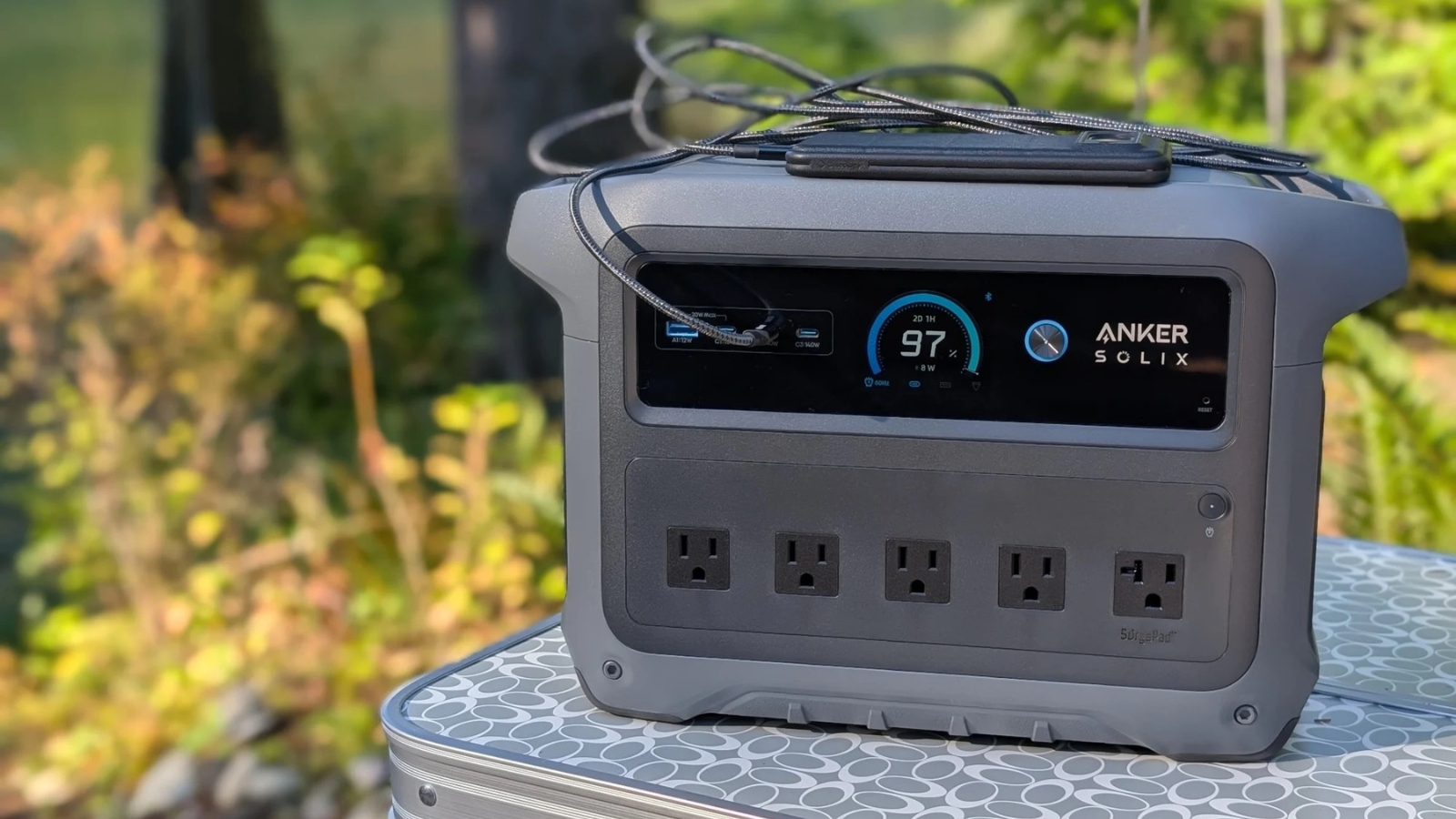 Anker Solix C1000 Gen 2 power station out in nature