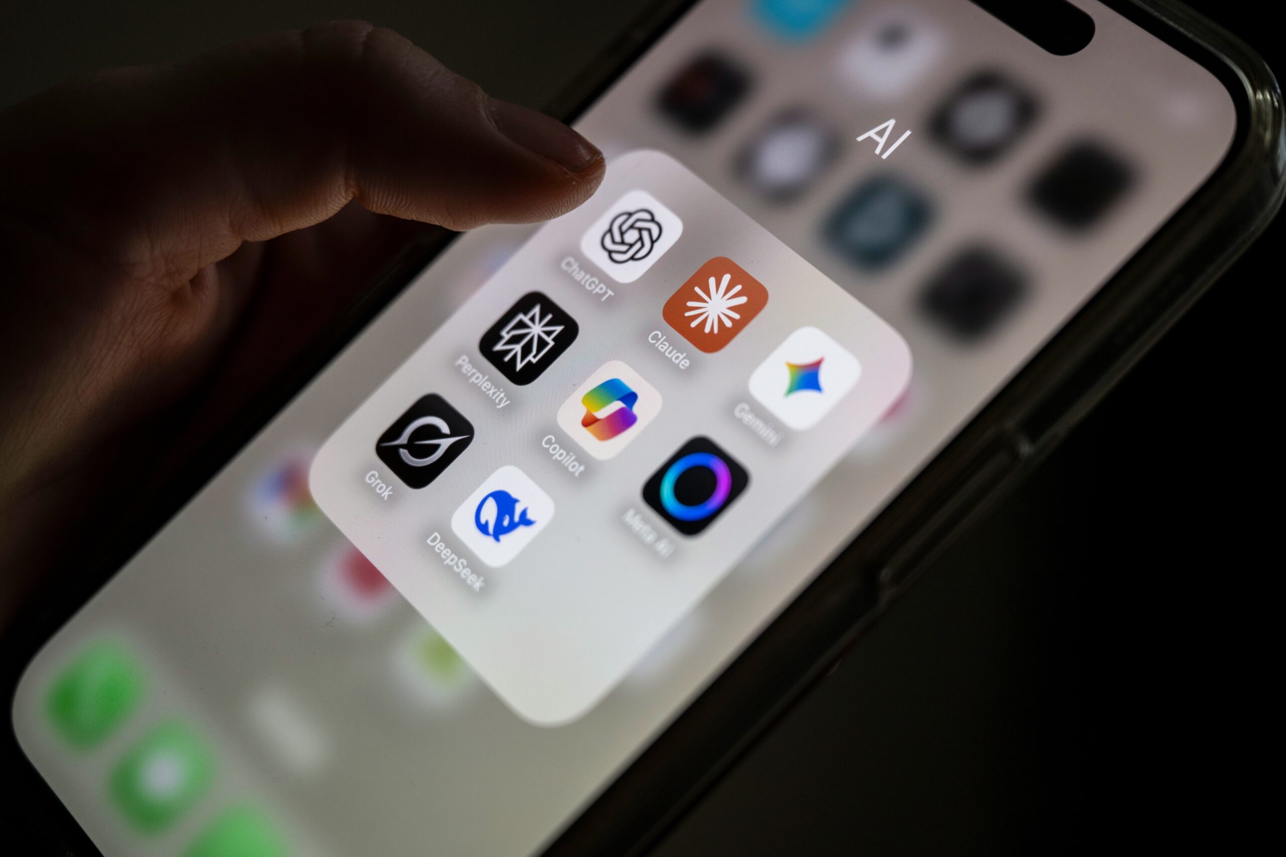 AI apps on mobile device