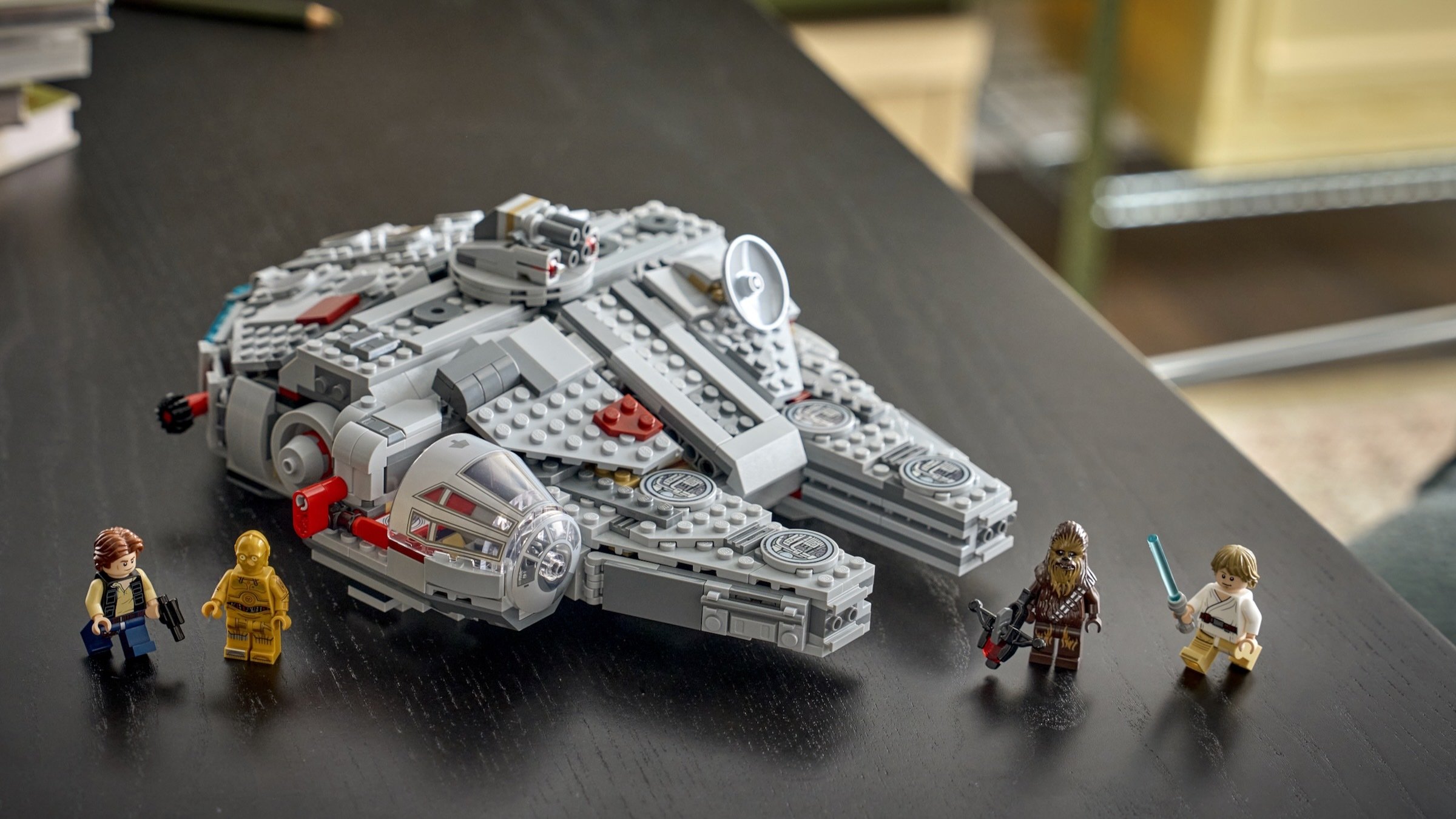 the Lego Star Wars Smart Play Millennium Falcon set with minifigures