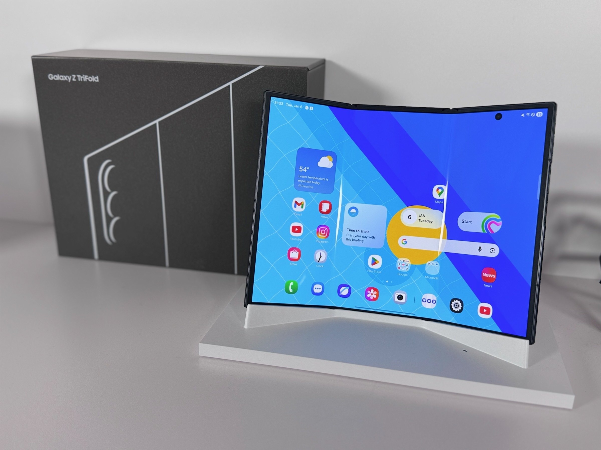 Samsung Galaxy Z TriFold on display at CES