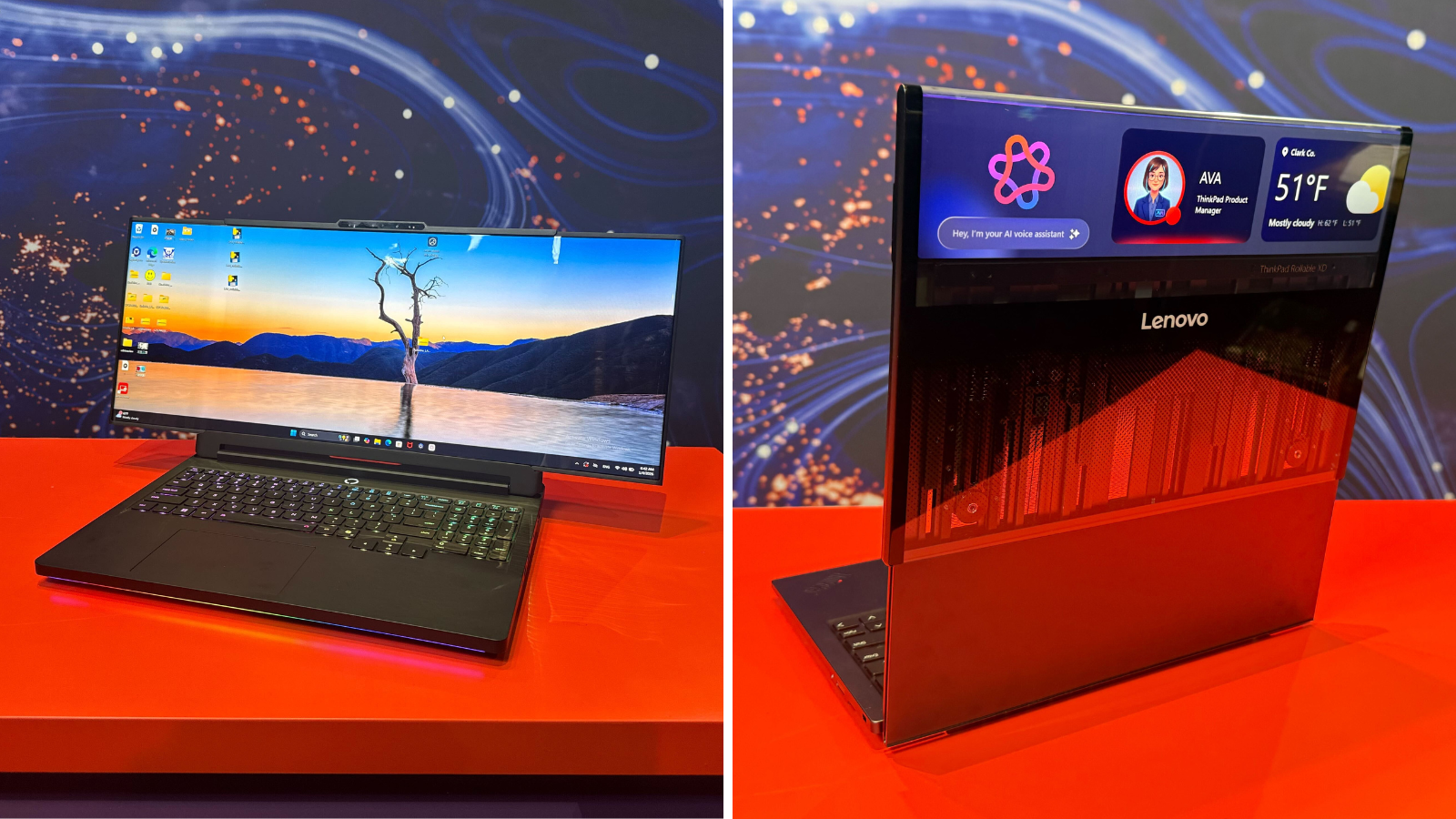 lenovo's two rollable concept laptops at ces 2026