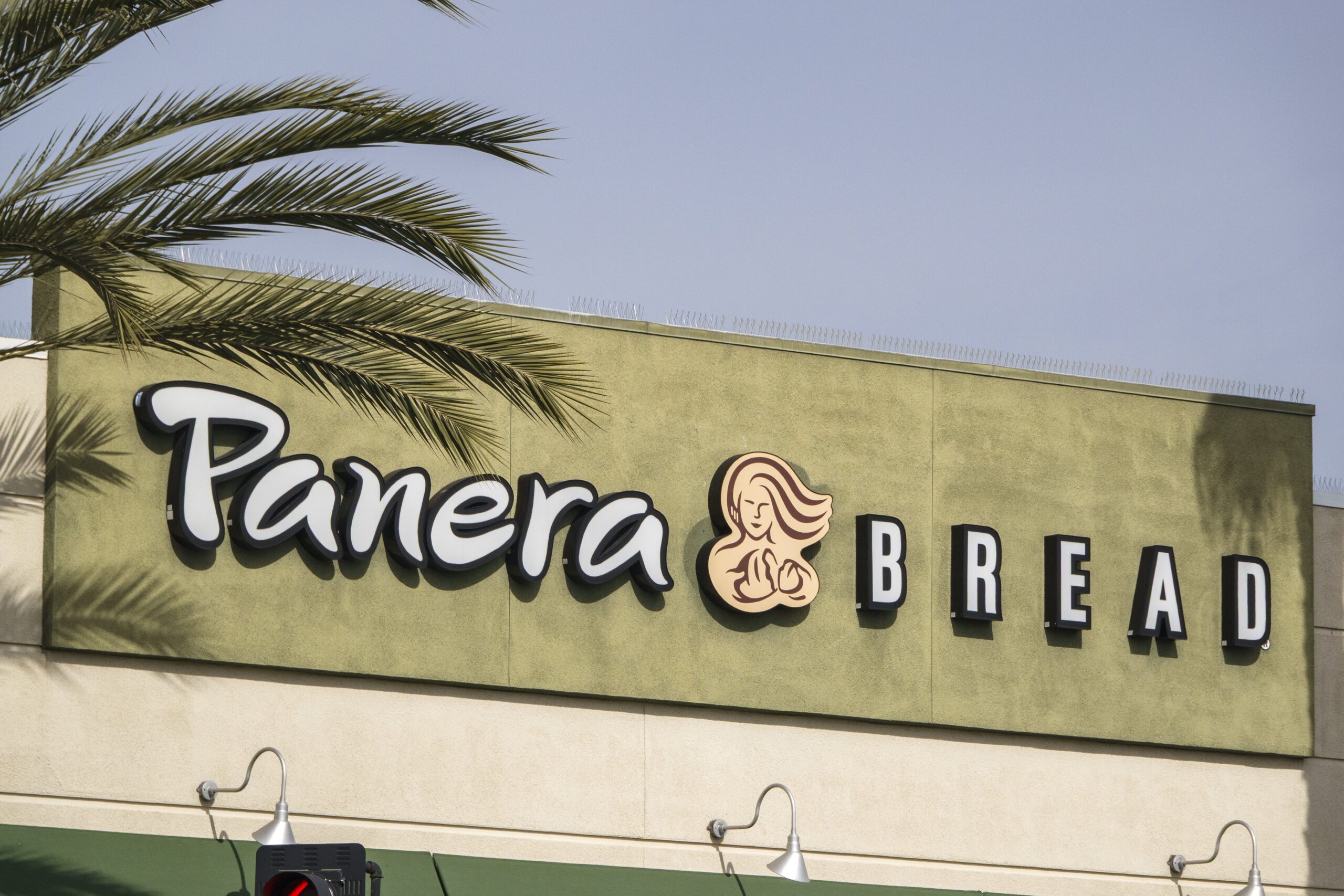 Panera Bread logo on storefront