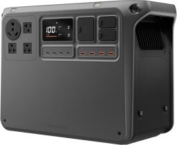 DJI Power 2000 Portable Power Station, 2048Wh LFP Battery, Compact Size, 3000W Stable Output, 0-80% Recharge in 55 Mins, Electric Generator for Home, Camping & RVs, Off-Grid