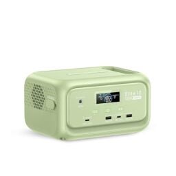BLUETTI Elite 10 Mini Portable Power Station, 128Wh LiFePO4 Battery with 200W AC Outlet, 10ms UPS Backup, Fast Recharge Solar Generator for Camping, Travel & Outage Emergency Backup (Meadow Green)