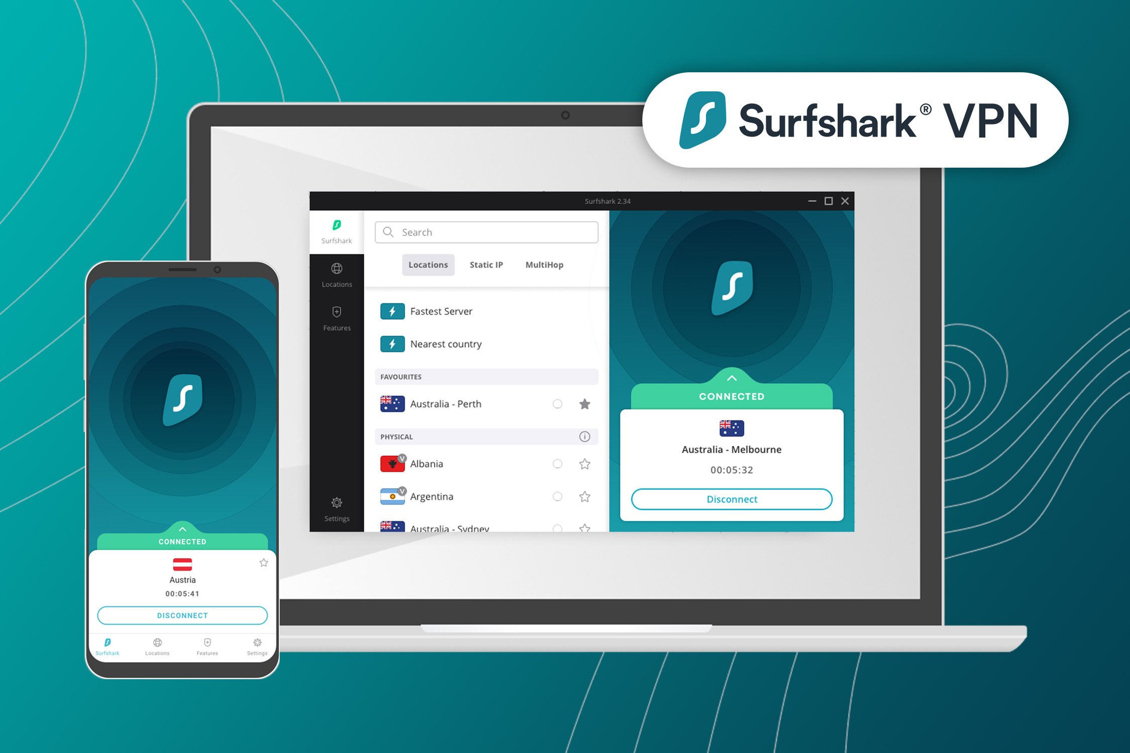 Surfshark VPN Starter Plan: 3-Yr Subscription