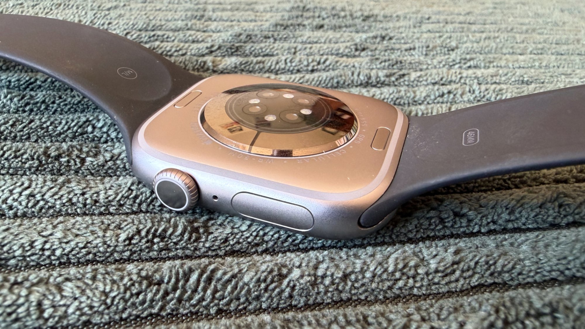 Apple Watch underneath