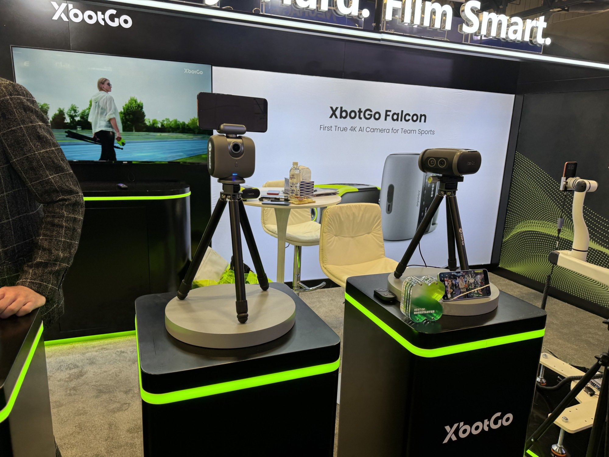 XbotGo Chameleon and XbotGo Falcon side-by-side