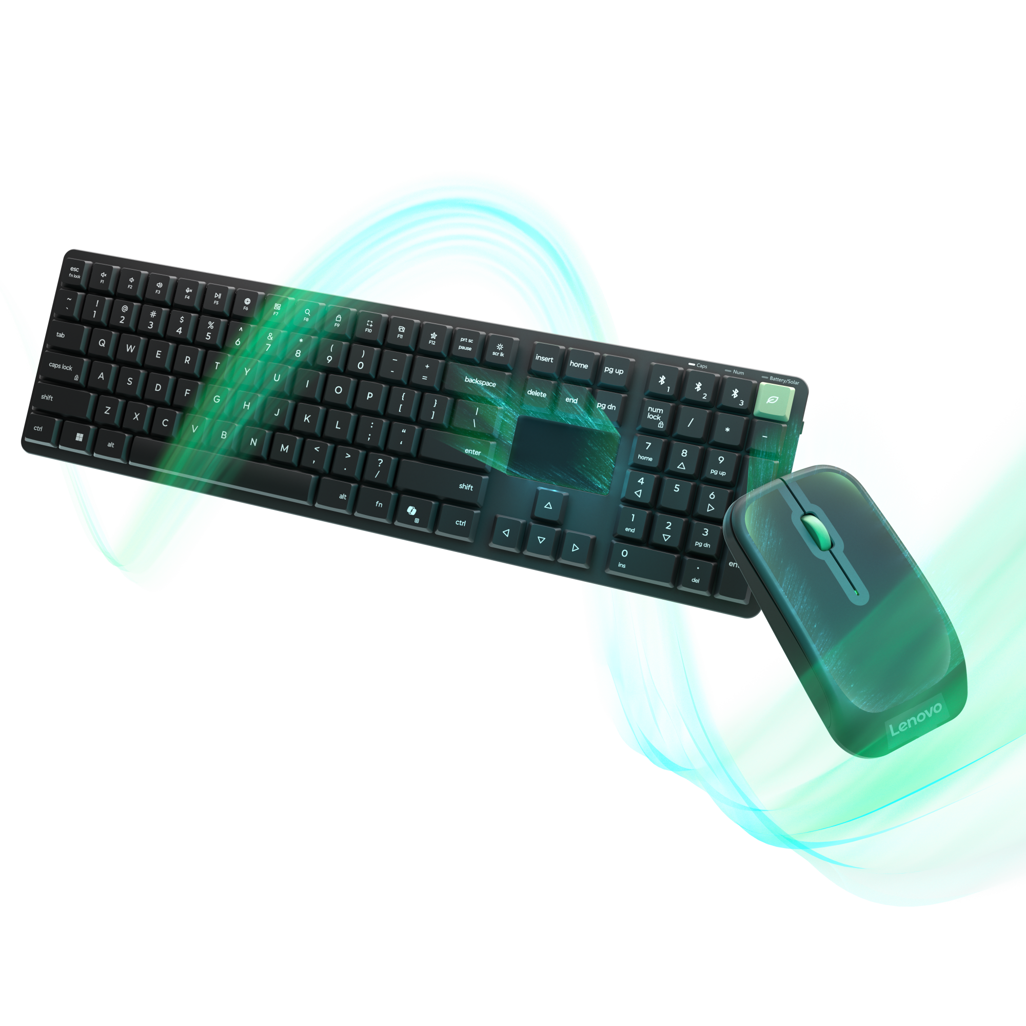 lenovo self-charging keyboard and mouse