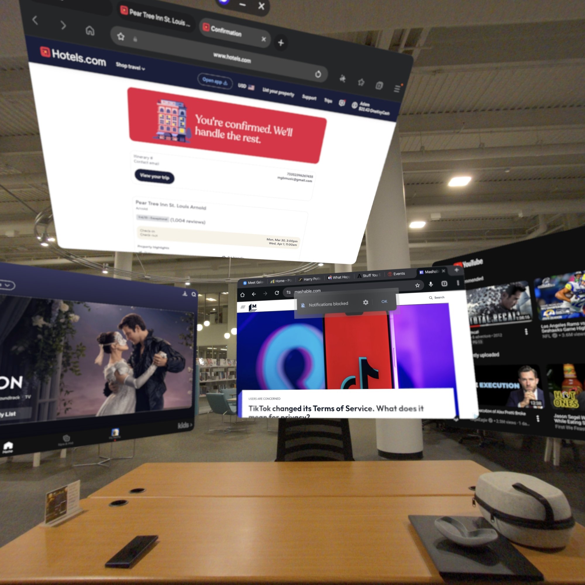 A screenshot of the Galaxy XR interface