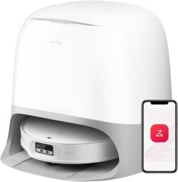 The roborock Qrevo CurvX on a white background.