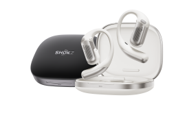 black and white shokz openfit pro