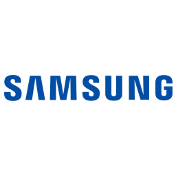 Samsung logo on white background
