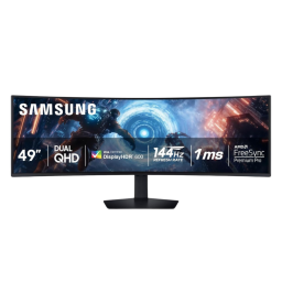Samsung 49-inch Odyssey G9 Curved Gaming Monitor on white background