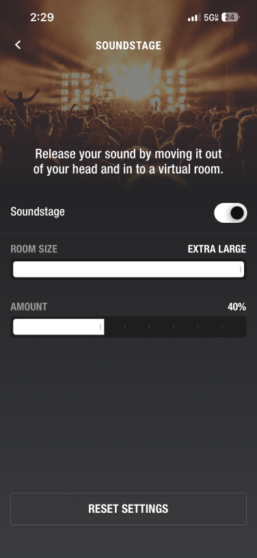 soundstage page in marshall app
