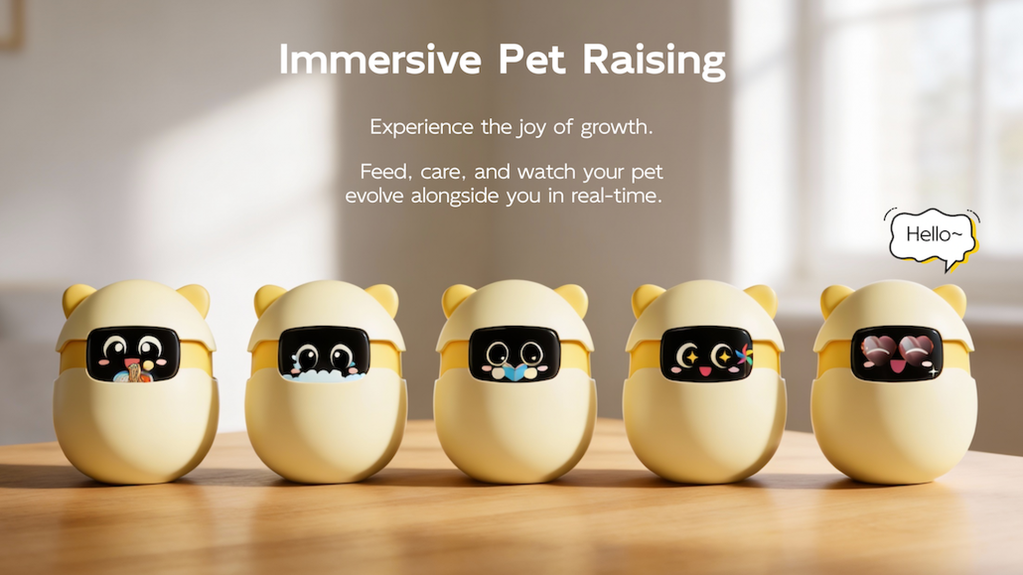 A handful of Sweekar robots lined up horizontally