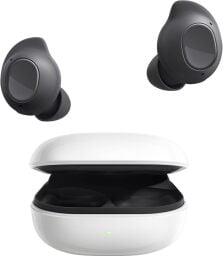samsung galaxy buds fe and a case against a white background