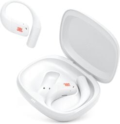 JBL Endurance Zone earbuds in white with case