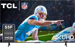 tcl 75-inch class s5 uhd 4k led smart tv against a white background