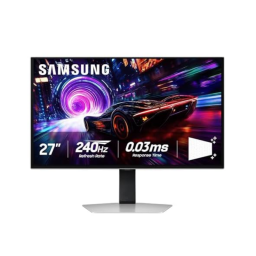 Samsung Odyssey G8 QD-OLED gaming monitor on white background