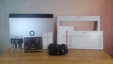 unassembled parts of framework laptop