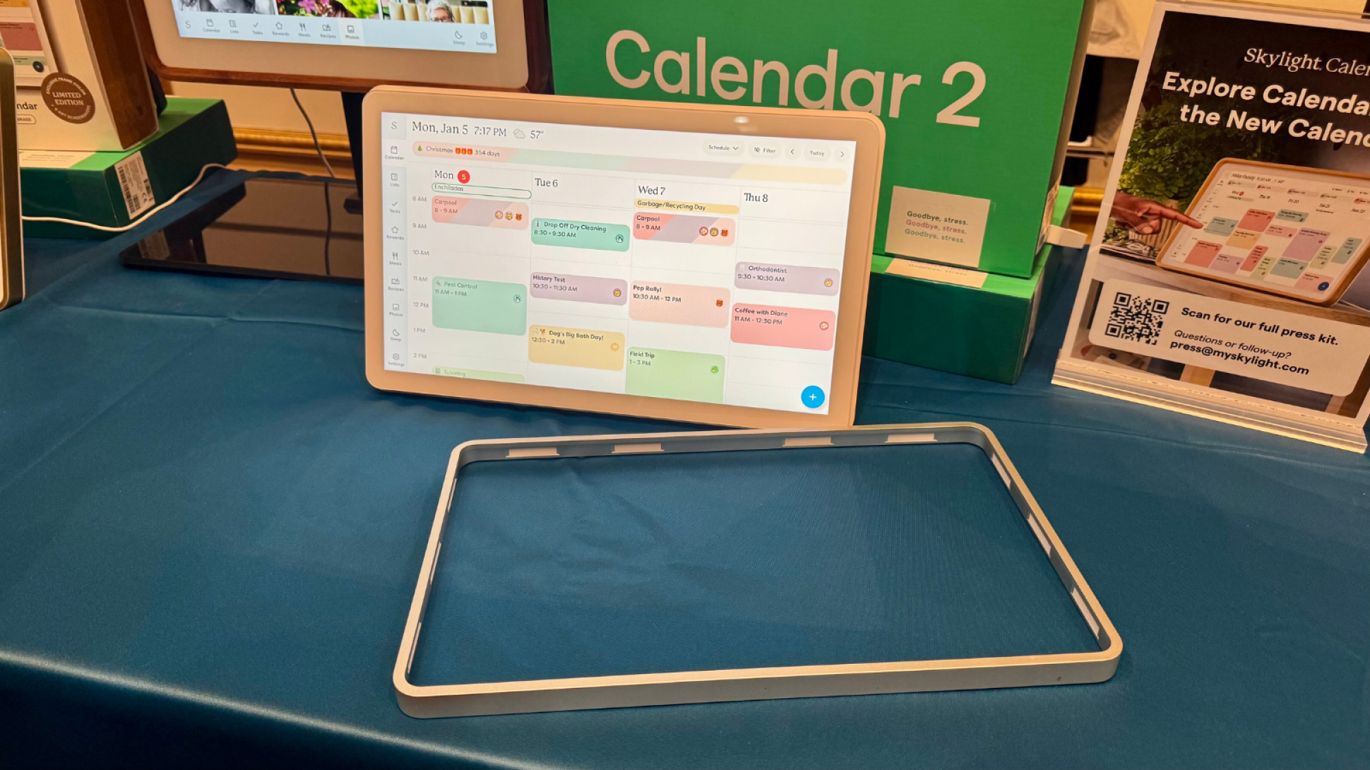 The Skylight Calendar 2 at CES 2026.