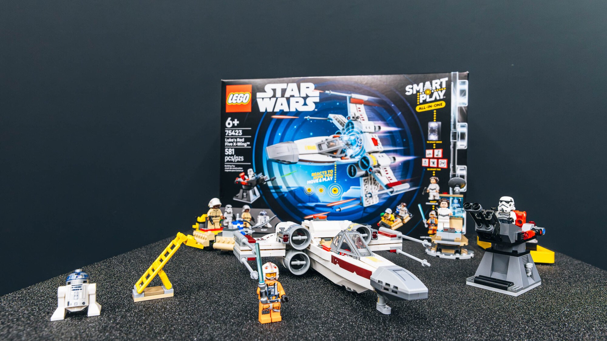 the Lego star wars smart play luke's red five x-wing