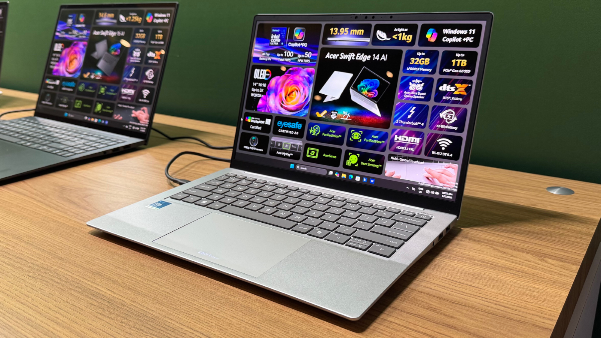 the Acer Swift Edge 14 AI at ces 2026