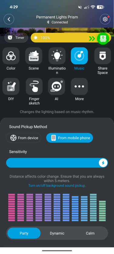 Govee app screenshot