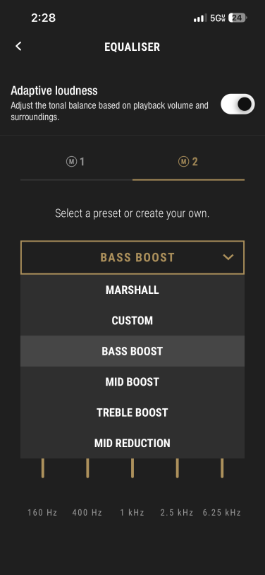 marshall app equalizer