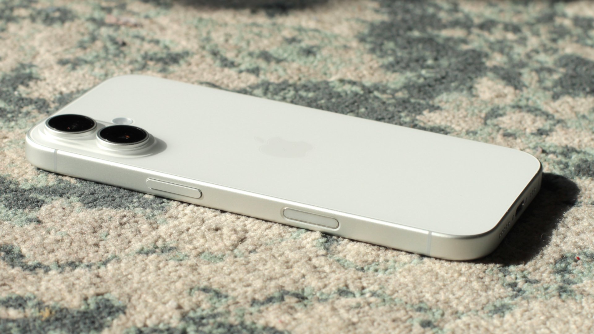 iPhone 17 on white surface