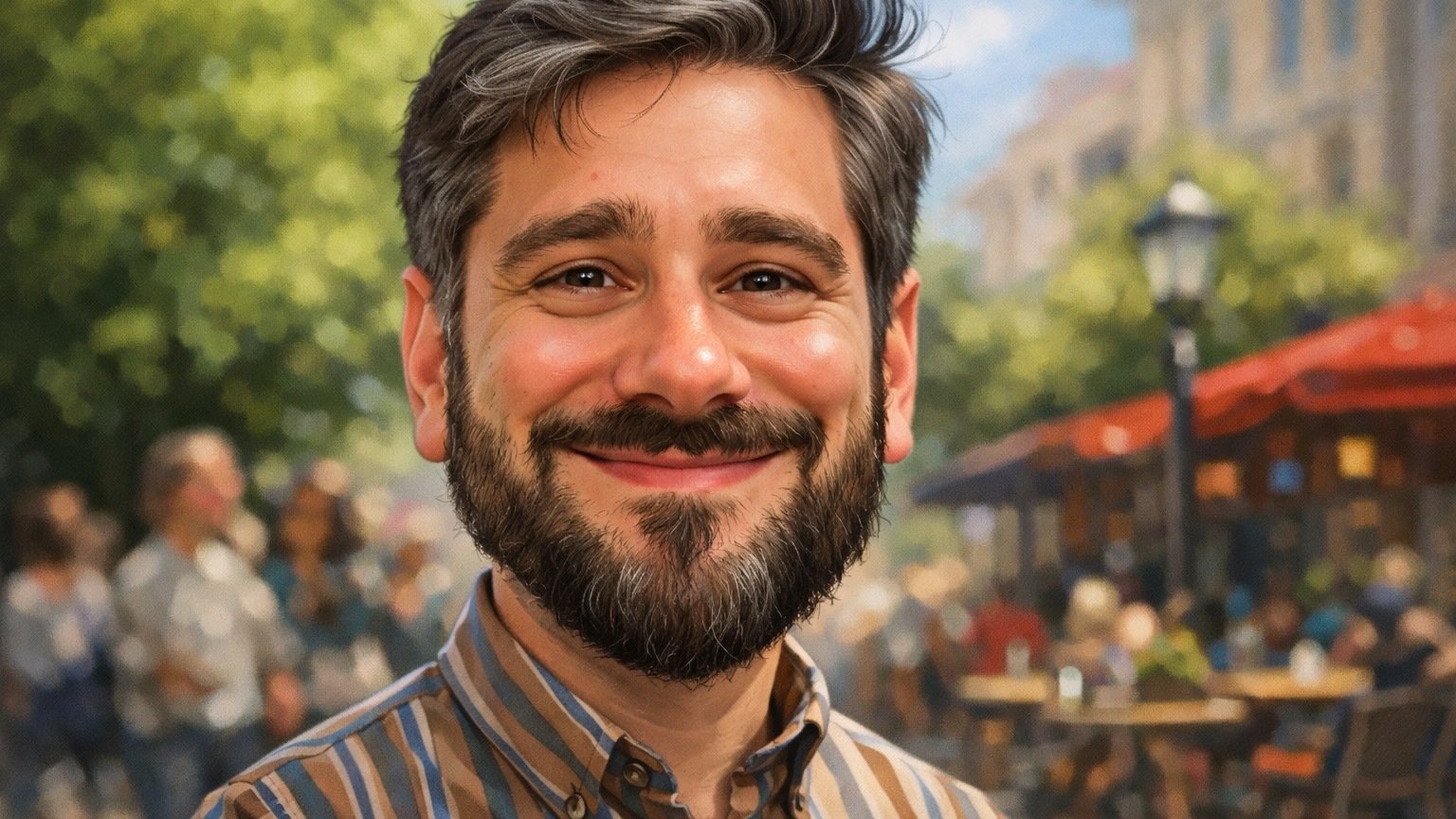 a chatgpt caricature of journalist timothy werth