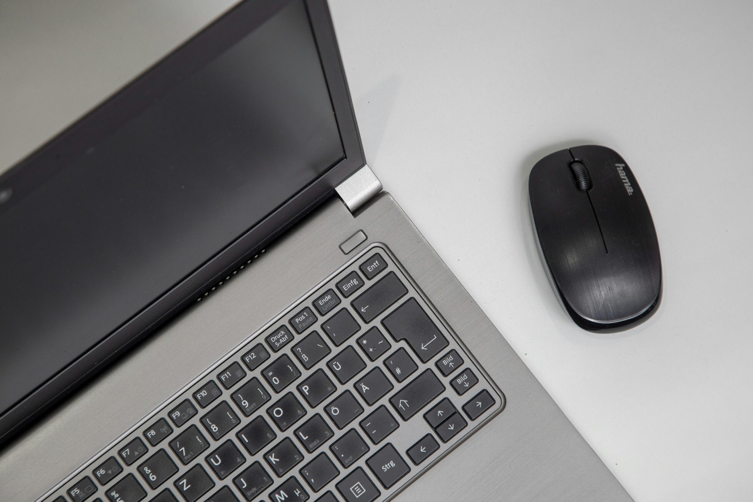 Laptop and mouse
