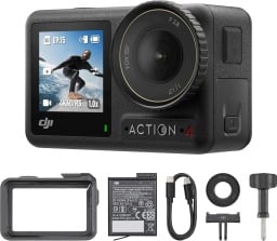 the DJI Osmo Action 4 Essential Combo with accessories