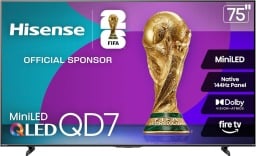 the 75-inch Hisense QD7 4K TV
