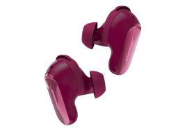 Bose QuietComfort Ultra 2 earbuds in plum
