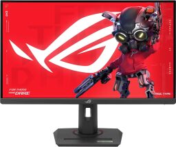 The 27-inch Asus ROG Strix (XG27UCG) gaming monitor on a white background