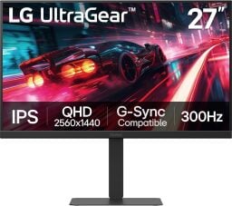 The 27-inch LG Ultragear QHD gaming monitor (27G640A-B) on a white background